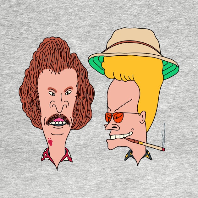 Beavis and Butthead in the style of Fear and Loathing in Las Vegas by robchick